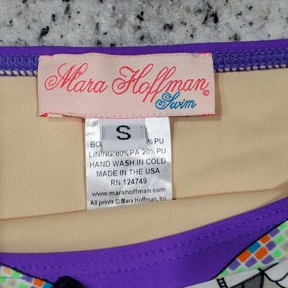 Mara Hoffman Aztec Phoenix purple‎ bikini size small - Picture 5 of 9